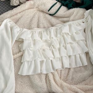 SHEIN off shoulder crop top